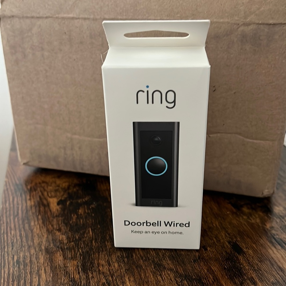 Brand new ring wired doorbell with hardwire kit and adaptor